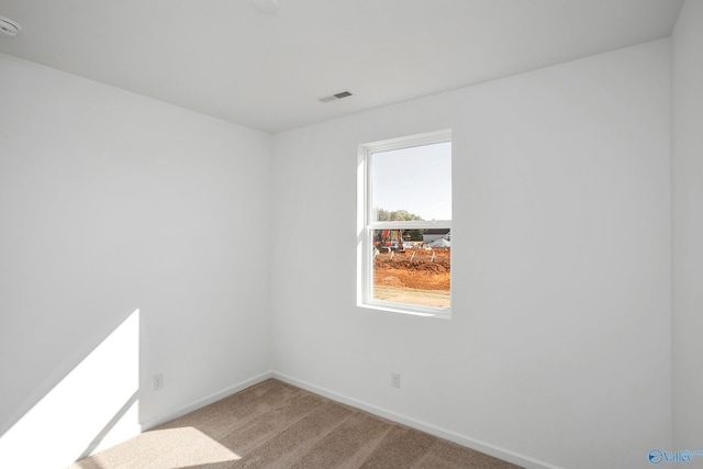 view of carpeted empty room