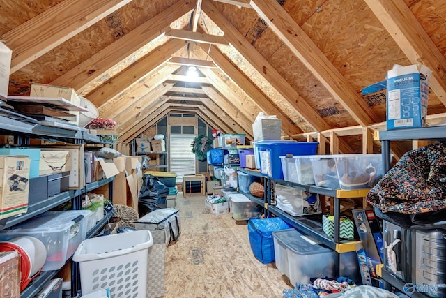 view of attic