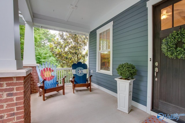 view of patio / terrace featuring a porch