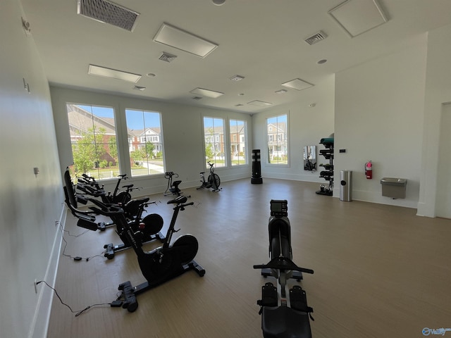 view of exercise room