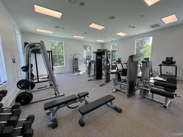 view of exercise room