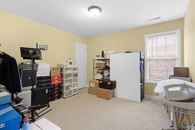 663 Gooch Ln, Madison, AL 35758 - carpeted office space with a textured ceiling