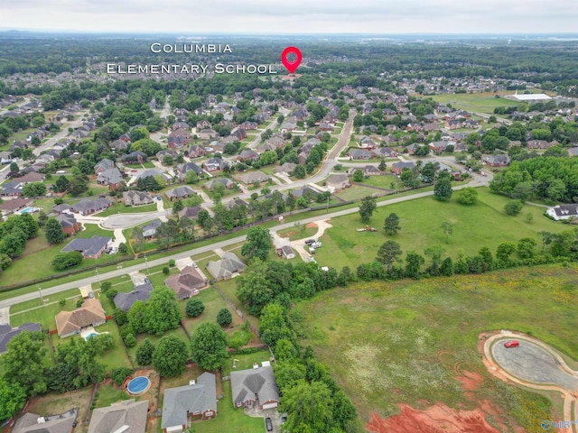 663 Gooch Ln, Madison, AL 35758 - aerial overview of property's location with nearby suburban area