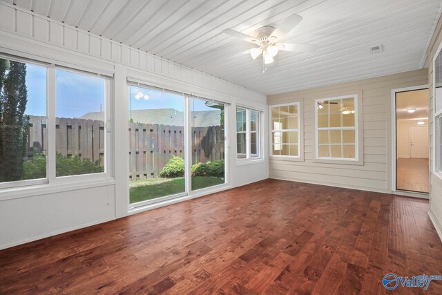164 Moore Farm Cir NW, Huntsville, AL 35806 - unfurnished sunroom with a wooden deck, wood finished floors, and a wealth of natural light