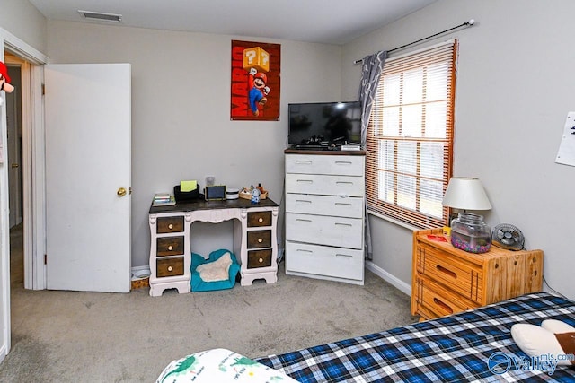 bedroom with carpet flooring