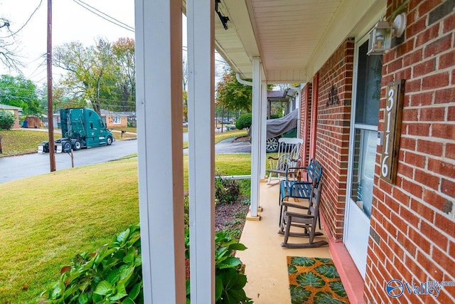 view of patio / terrace featuring a porch