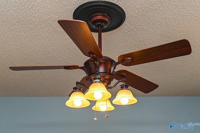 details featuring a textured ceiling