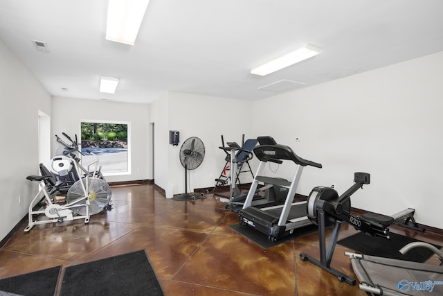 view of exercise room