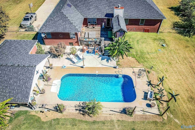 view of pool with a patio area