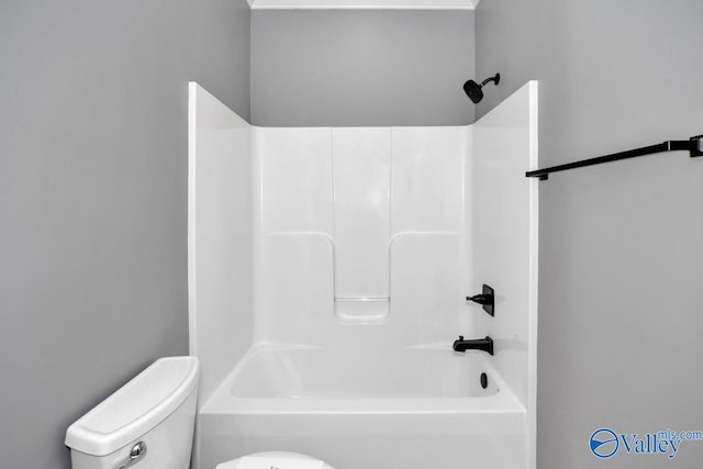 bathroom with  shower combination and toilet