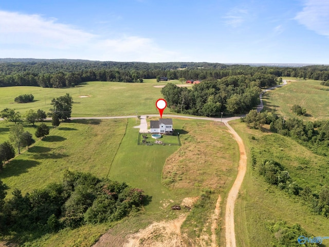 254 Whitlow Rd, Decatur, AL 35603 - aerial view of sparsely populated area featuring a forest