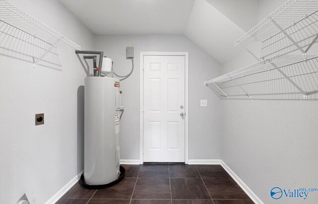 interior space featuring water heater