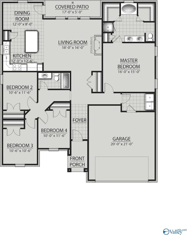 255 John Harold Dr, Meridianville, AL 35759 - property floor plan