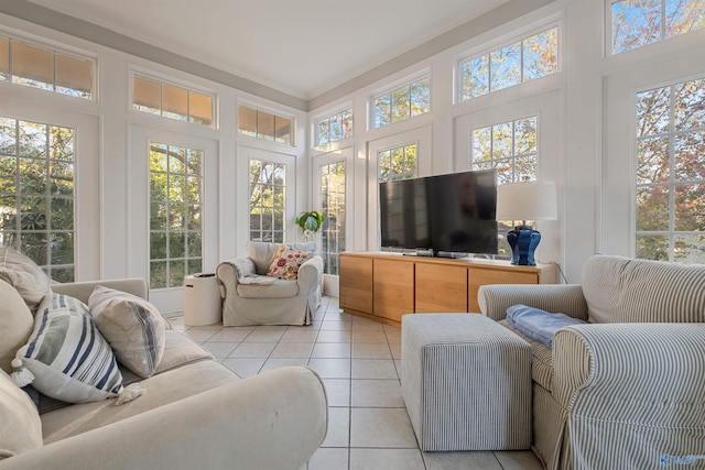 sunroom / solarium with a wealth of natural light