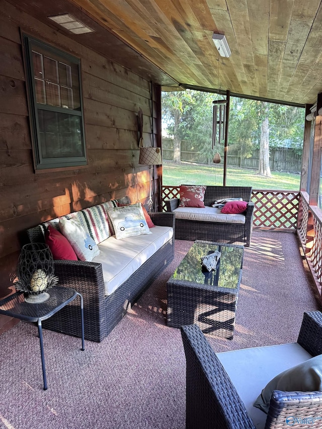 101 9th St W, Grant, AL 35747 - sunroom / solarium featuring an outdoor living space with a fireplace