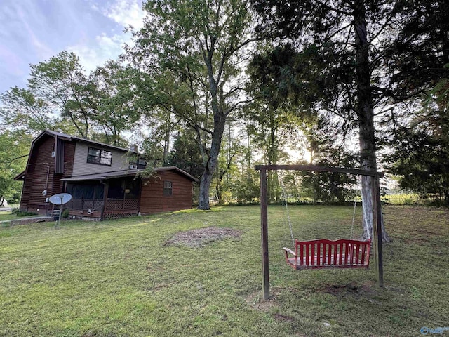 101 9th St W, Grant, AL 35747 - view of green lawn featuring a sunroom
