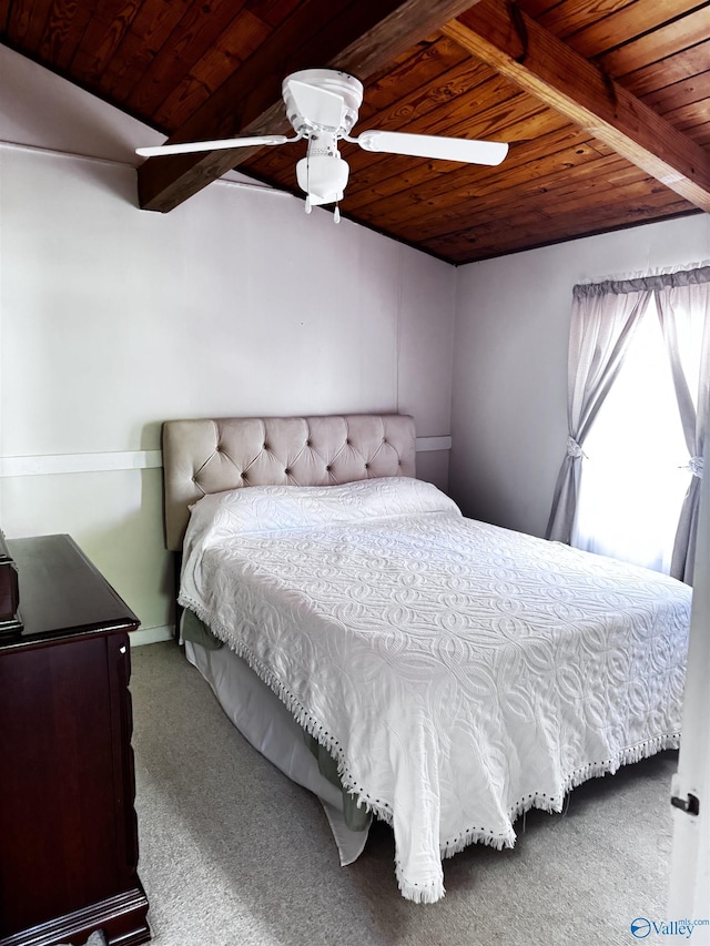 101 9th St W, Grant, AL 35747 - bedroom with wood ceiling with exposed beams and carpet floors