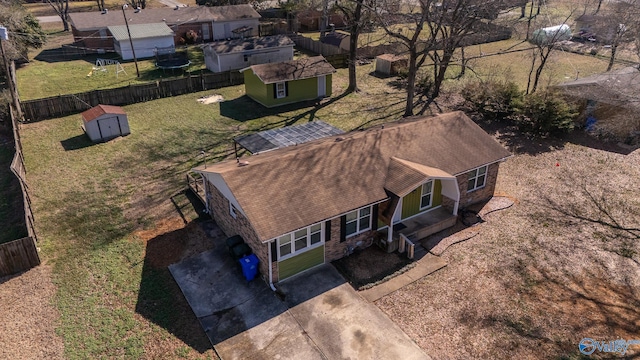 birds eye view of property