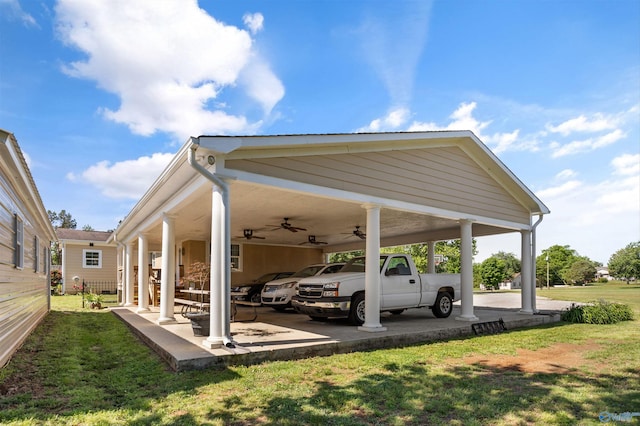 199 Ford Chapel Dr, Harvest, AL 35749 - view of car parking featuring a ceiling fan and a carport