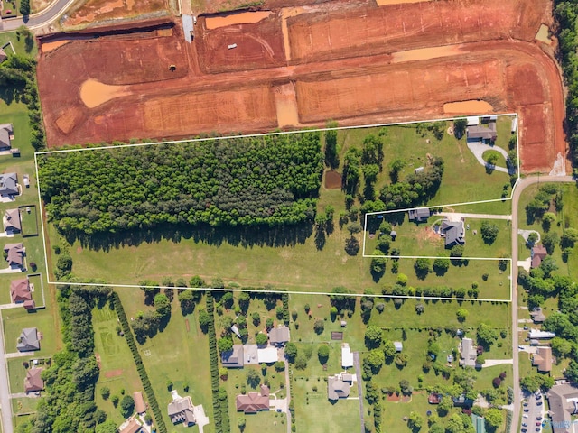 199 Ford Chapel Dr, Harvest, AL 35749 - aerial view of property and surrounding area with property parcel outlined