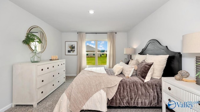 bedroom with carpet flooring