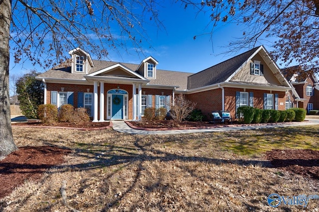 view of front of property with brick siding