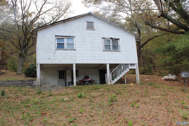 view of rear view of property