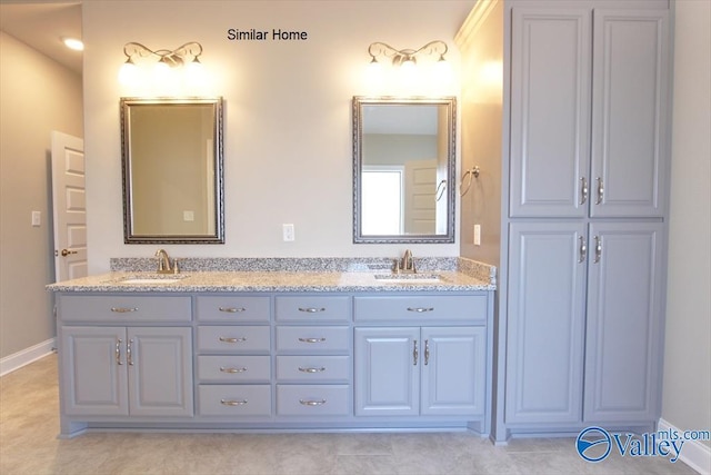 bathroom featuring vanity