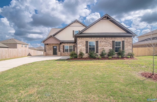 112 Fig Tree Rd, Meridianville, AL 35759 - craftsman inspired home with driveway and brick siding