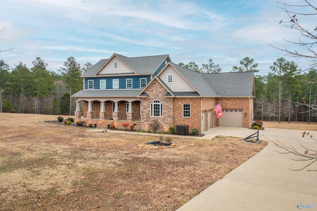 view of front of house with a porch