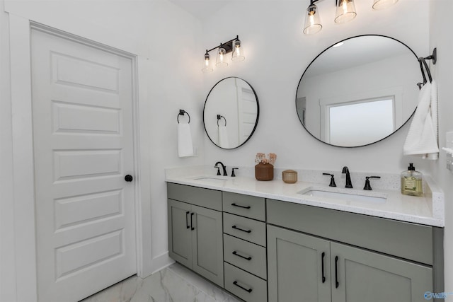 bathroom with vanity