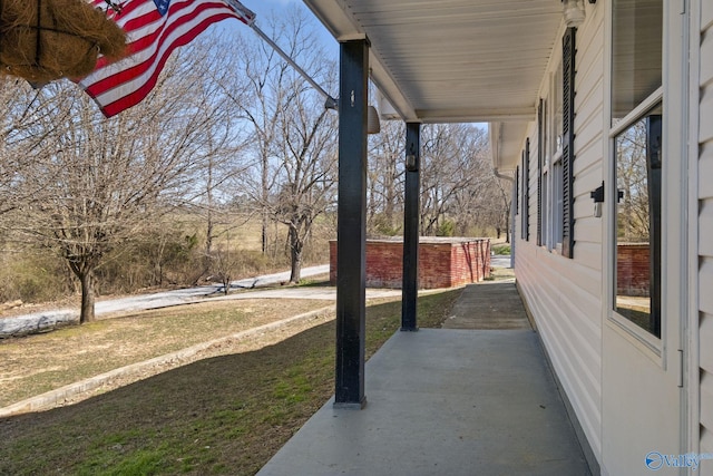 view of patio / terrace featuring a porch