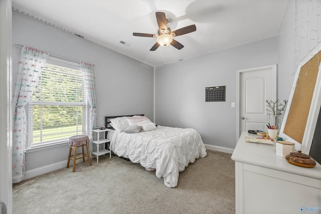 105 Cherrywood Dr, Madison, AL 35756 - bedroom with light colored carpet and a ceiling fan