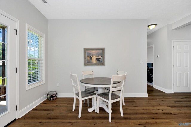 16290 Log Cabin Rd, Athens, AL 35611 - dining space with wood finished floors and baseboards