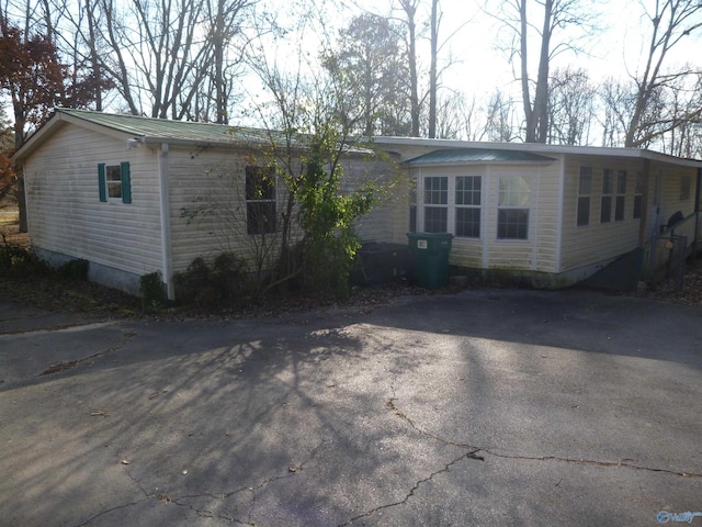 view of manufactured / mobile home