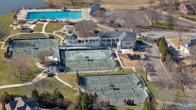 birds eye view of property