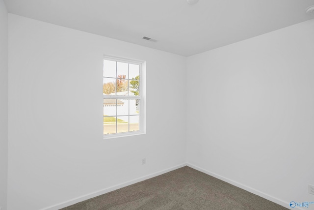 spare room with carpet floors