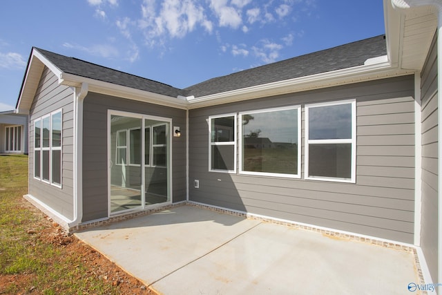 exterior space with a patio area