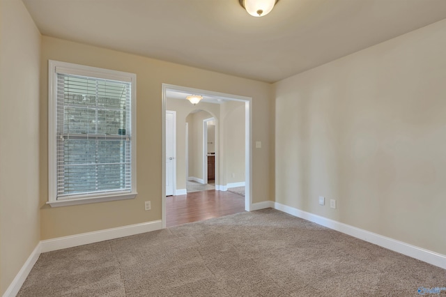 view of carpeted empty room