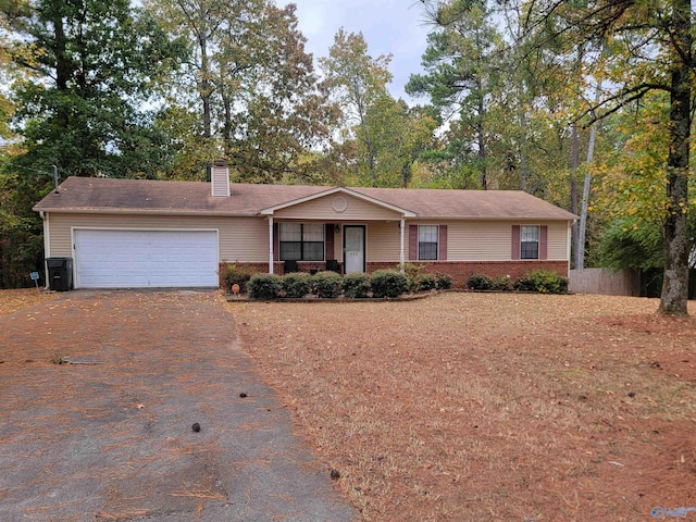 ranch-style house with a garage