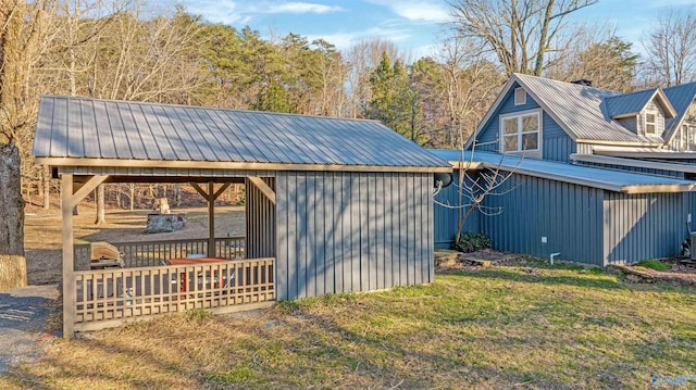 view of outbuilding with an outdoor structure