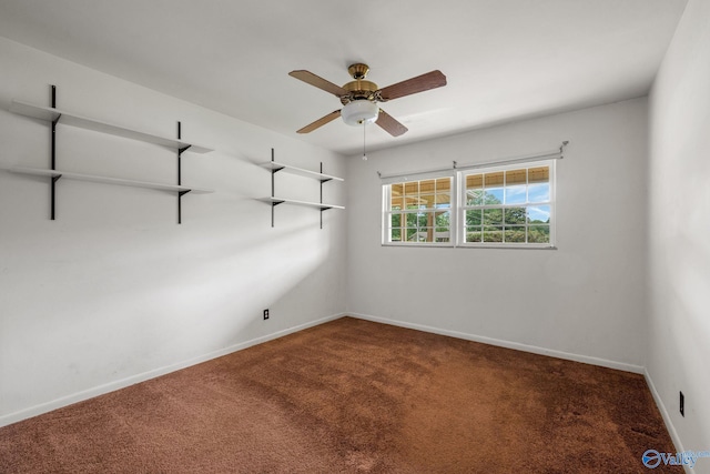 4109 Coffee Cir SW, Huntsville, AL 35805 - unfurnished room featuring carpet, a ceiling fan, and baseboards