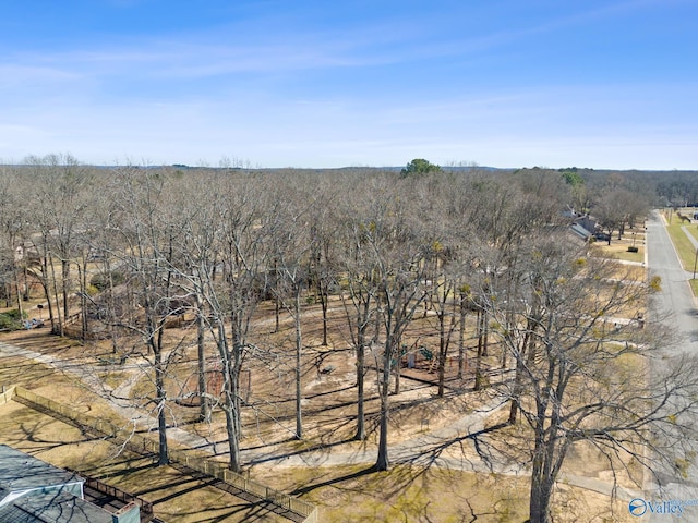 drone / aerial view with a rural view