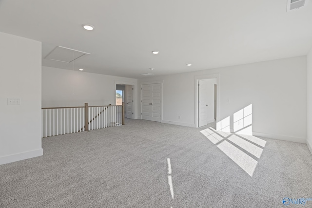 view of carpeted empty room