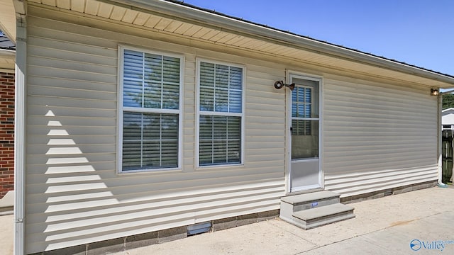 1411 W Washington St, Athens, AL 35611 - doorway to property featuring a patio and crawl space