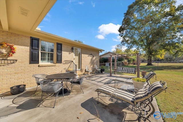 view of patio