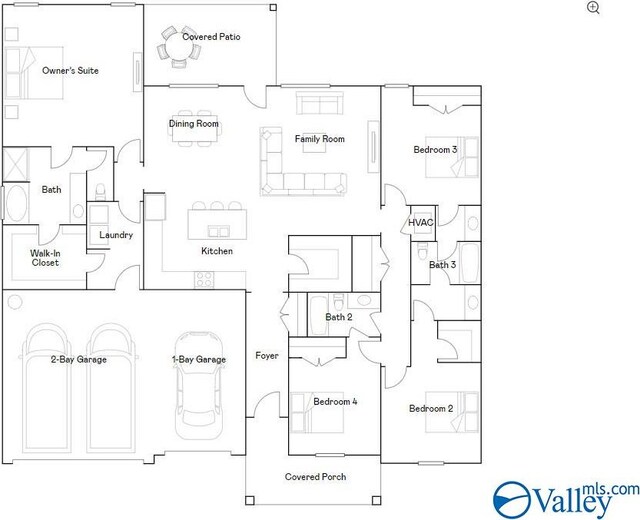 208 Fallow Cir, Madison, AL 35757 - view of floor plan / room layout