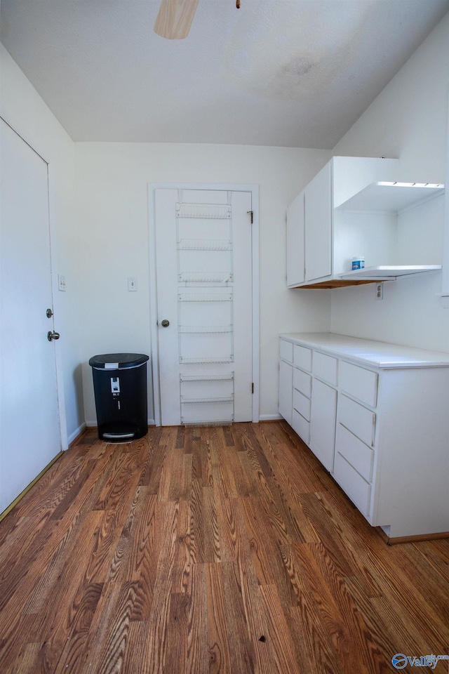 interior space featuring dark wood finished floors