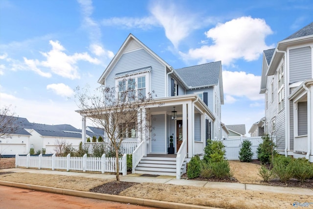 view of front of home with a porch