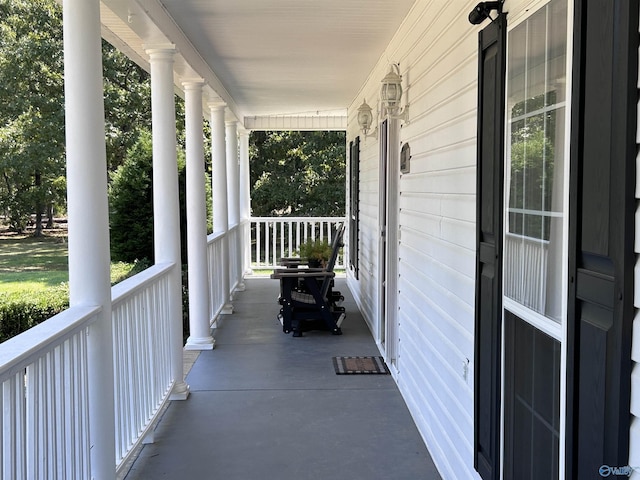 view of patio / terrace featuring a porch